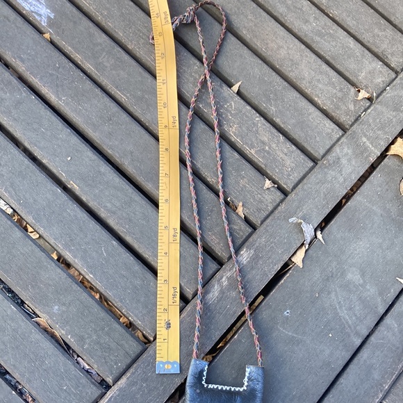 Vintage Hand Tooled Leather Amulet Necklace - Picture 12 of 13